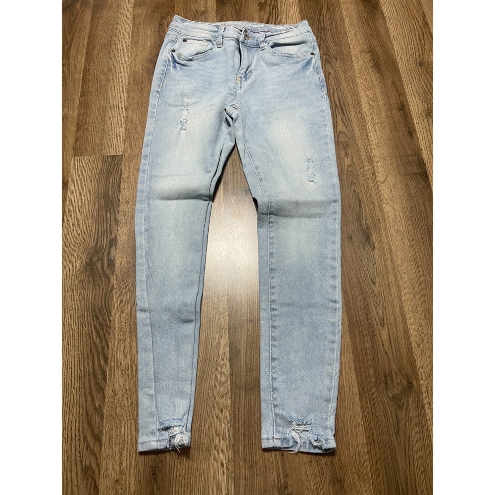 WallFlower Jeans, Women's Junior Size 7, Blue, Denim, The Legendary Fit, Skinny